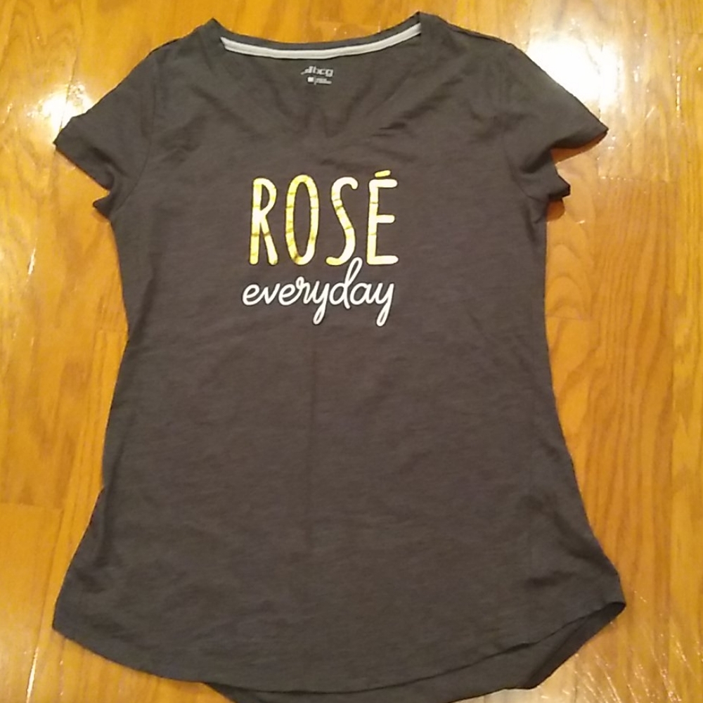 Rose everyday check tshirt